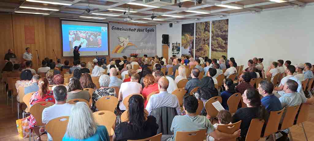 Sommer der Solidarität in Würzburg: Zeugnisfest der Sprachschule und Fest in der Mensa #santegidiosummer
