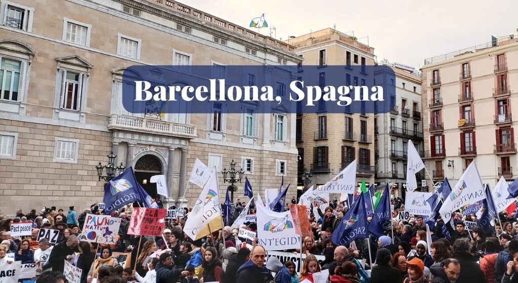 El pueblo de la paz en las plazas de Italia y Europa