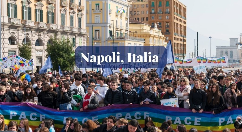 El pueblo de la paz en las plazas de Italia y Europa