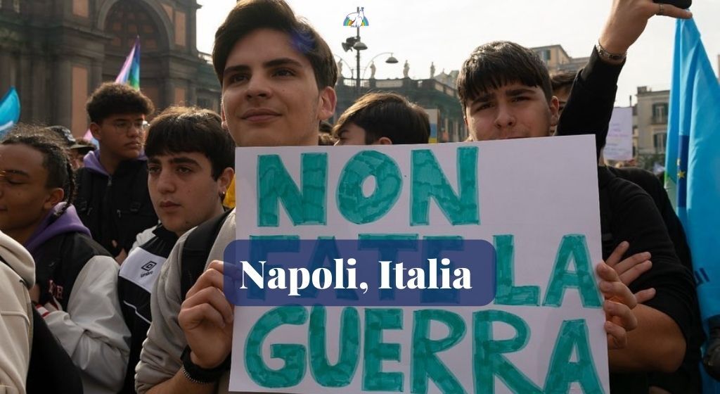 El pueblo de la paz en las plazas de Italia y Europa