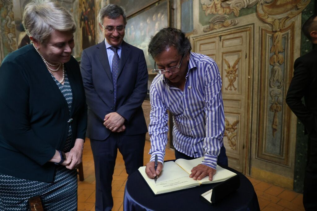 Il Presidente della Colombia, Gustavo Petro, visita la Comunità di Sant'Egidio