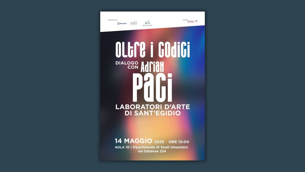 "Oltre i codici" – Incontro con l’artista Adrian Paci promosso dai Laboratori d’Arte di Sant’Egidio e Roma Tre. Mercoledì 14 maggio 2025 ore 10:00