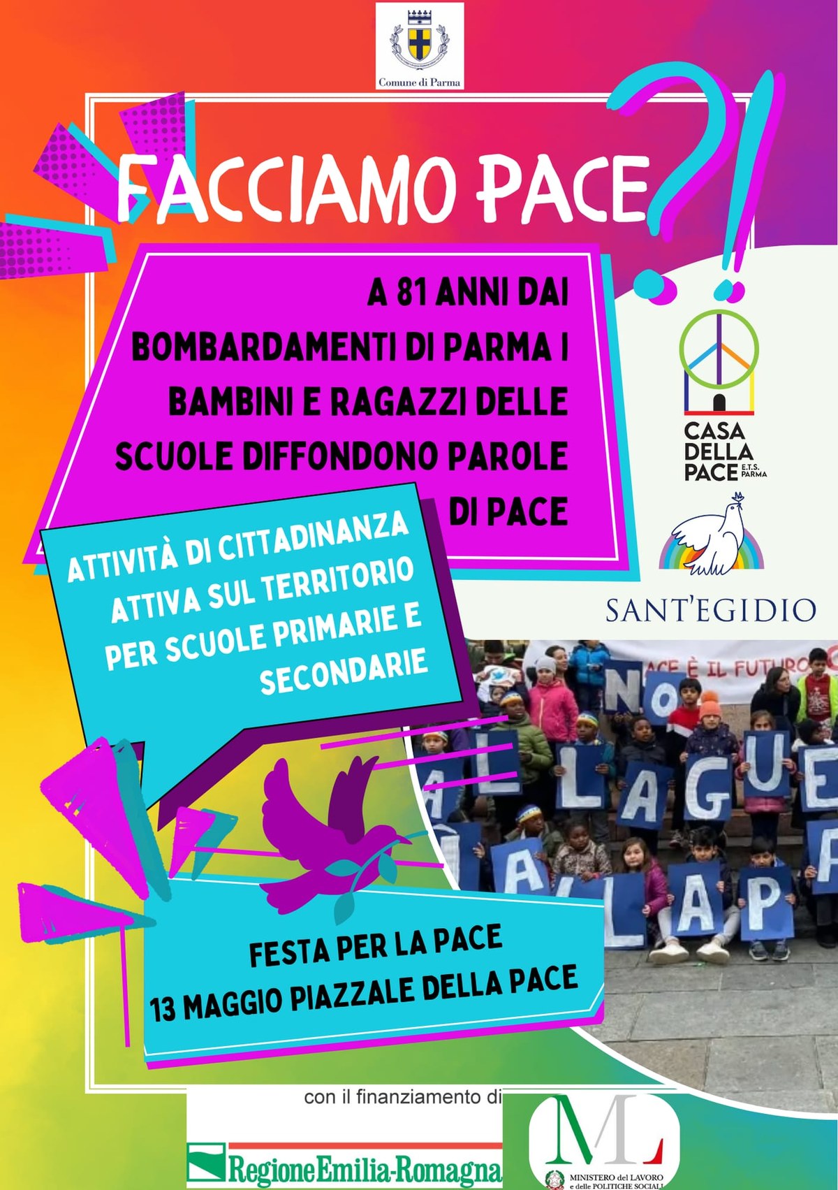 Scuola «Facciamo pace» tra giochi, storie e speranze