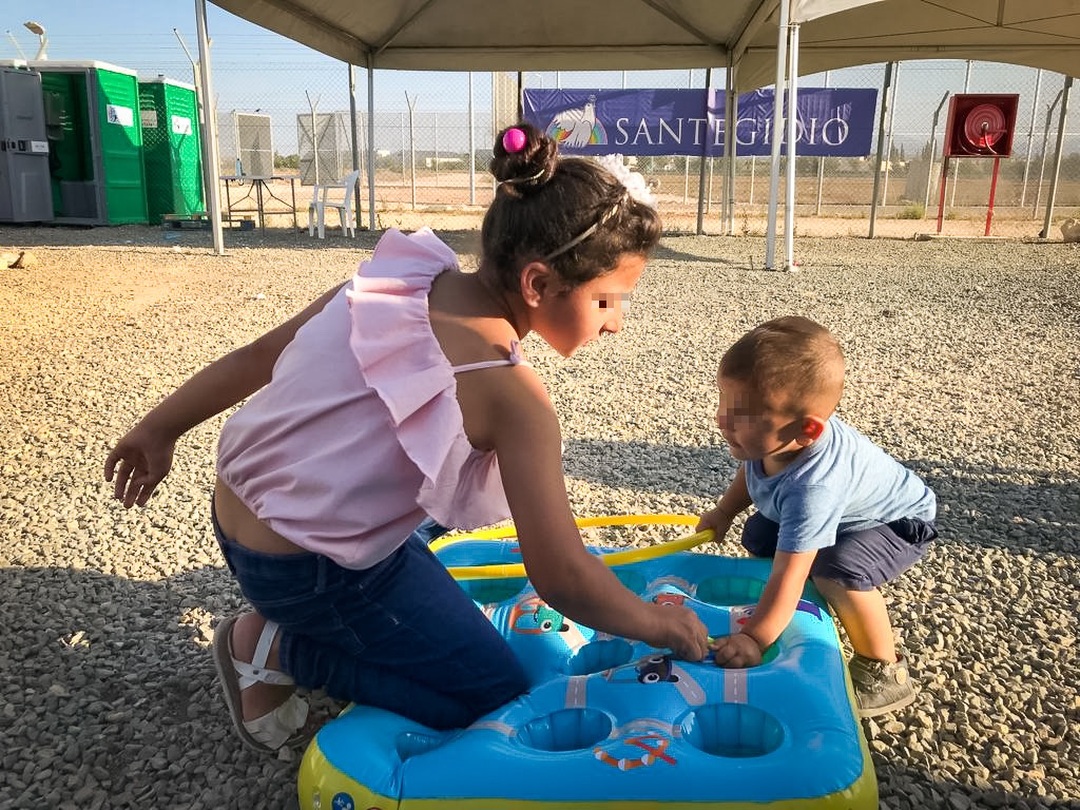 Nel campo profughi di Pournara, a Cipro, è iniziata anche quest'anno la Sant'Egidio Summer